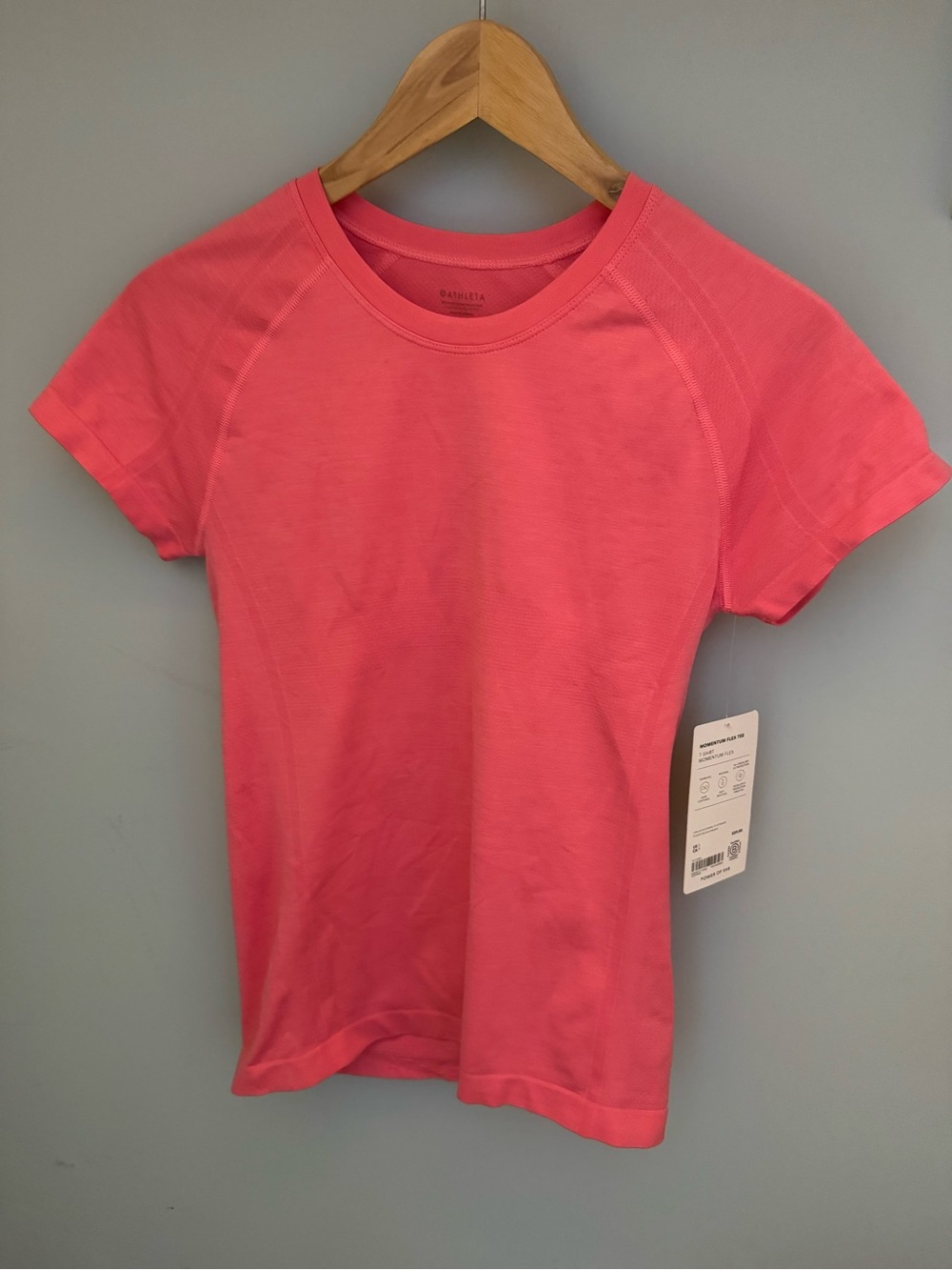 Athleta Coral Pink Short-Sleeve Performance Tee
